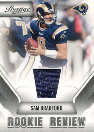 Sam Bradford 2011 Panini Prestige Rookie Review Jersey Card