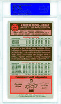 Kareem Abdul-Jabbar 1976 Topps Card #100 (PSA Mint 9)