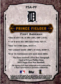 Prince Fielder 2012 Topps Five Star Autographed Card #061/150