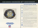 San Diego Chargers Unsigned 40th Anniversary Patch with Card