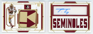 Tamorrion Terry Autographed 2021 Panini National Treasures Collegiate Rookie Booklet Card