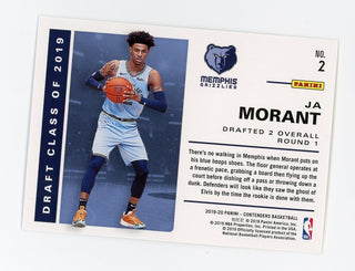 Ja Morant 2019 Panini Contenders Draft Class #2 Card