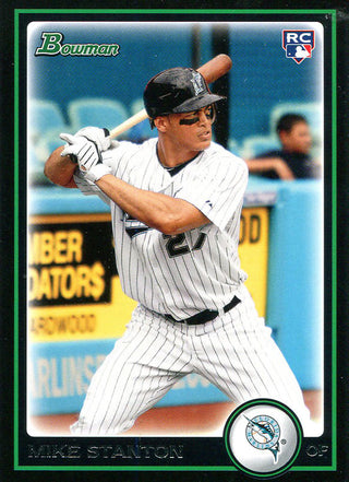 Mike Stanton Unsigned 2010 Bowman Rookie Card