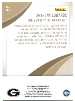 Anthony Edwards Panini VIP Rookie#AE 03/25