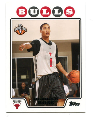 Derrick Rose 2008 Topps Unsigned Rookie Card #196
