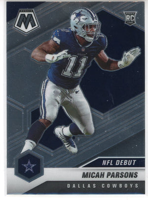 Micah Parsons 2021 Panini Mosaic NFL Debut Rookie Card #257