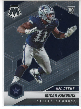 Micah Parsons 2021 Panini Mosaic NFL Debut Rookie Card #257