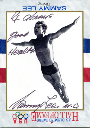 Sammy Lee Autographed 91' Impel Olympic HOF Card