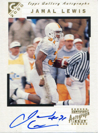Jamal Lewis Autographed 2000 Topps Gallery Rookie Card