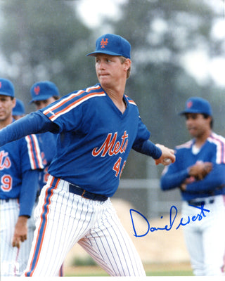 David West Autographed 8x10 Baseball Photo