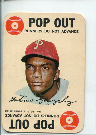 Antonio Gonzalez 1968 Topps Game Pop Out Card #20