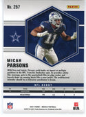 Micah Parsons 2021 Panini Mosaic NFL Debut Rookie Card #257
