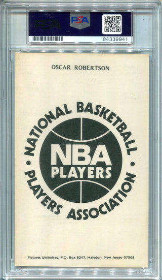 Oscar Robertson 1973-74 Players Association Postcard PSA Auto Mint 9 Card