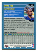 Grant Hill 2002 Topps Chrome #77 Refractor Card