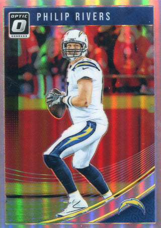 Philip Rivers 2018 Donruss Optic Silver Prizm Card