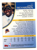 Jason Richardson 2001 Topps Pristine Refractor #69 Card