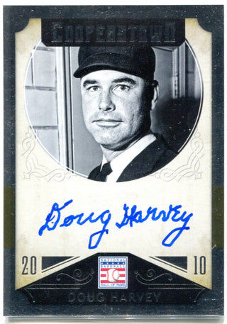 Doug Harvey Autographed 2015 Panini Cooperstown Card