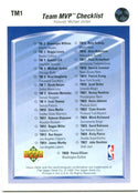 Michael Jordan Upper Deck 1992 Checklist Team MVP