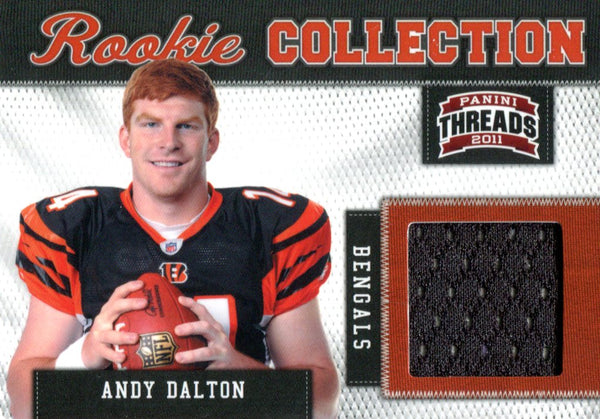 Andy Dalton 2011 Panini Threads Rookie Collection Jersey Card