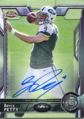 Bryce Petty Autographed 2015 Topps Chrome Rookie Card