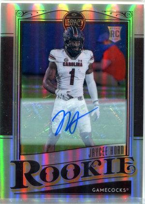 Jaycee Horn 2021 Panini Legacy Autographed Rookie Card