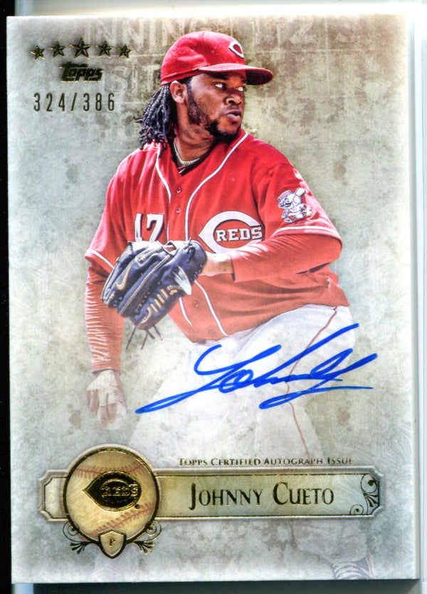 Johnny Cueto Autographed Topps Card #324/386