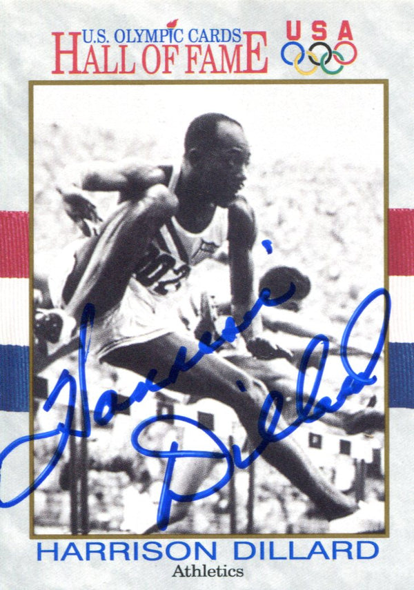 Harrison Dillard Autographed 1991 Impel Olympic Hall of Fame Card
