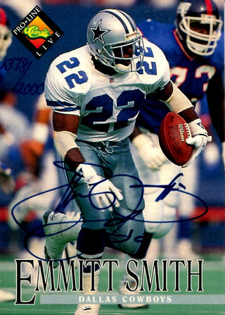 Emmitt Smith 1994 Classic Autographed Card #1378/2000