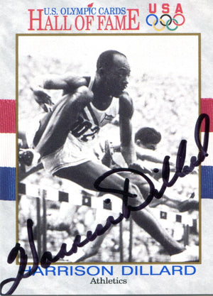 Harrison Dillard Autographed 91' Impel Olympic HOF Card