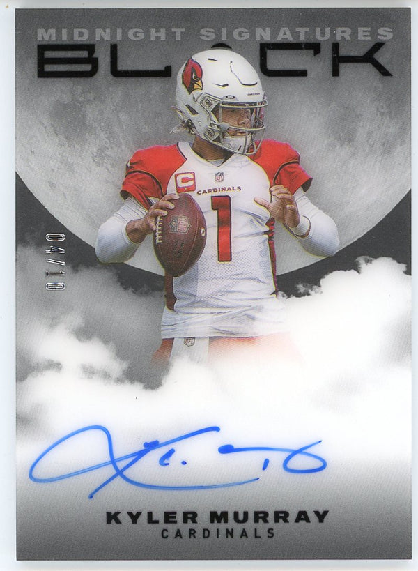 Kyler Murray Autographed 2021 Panini Black Midnight Signatures Card #M