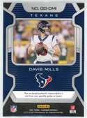 Davis Mills 2021 Panini Playbook Gridiron Gear Patch Card #GG-DMI