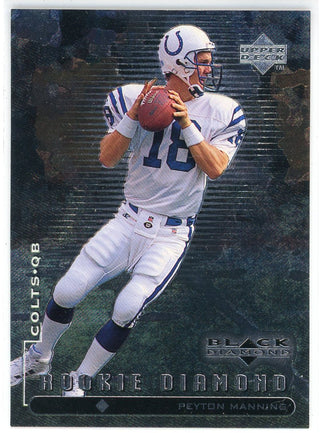 Peyton Manning 1998 Upper Deck Black Diamond Rookie Card #91