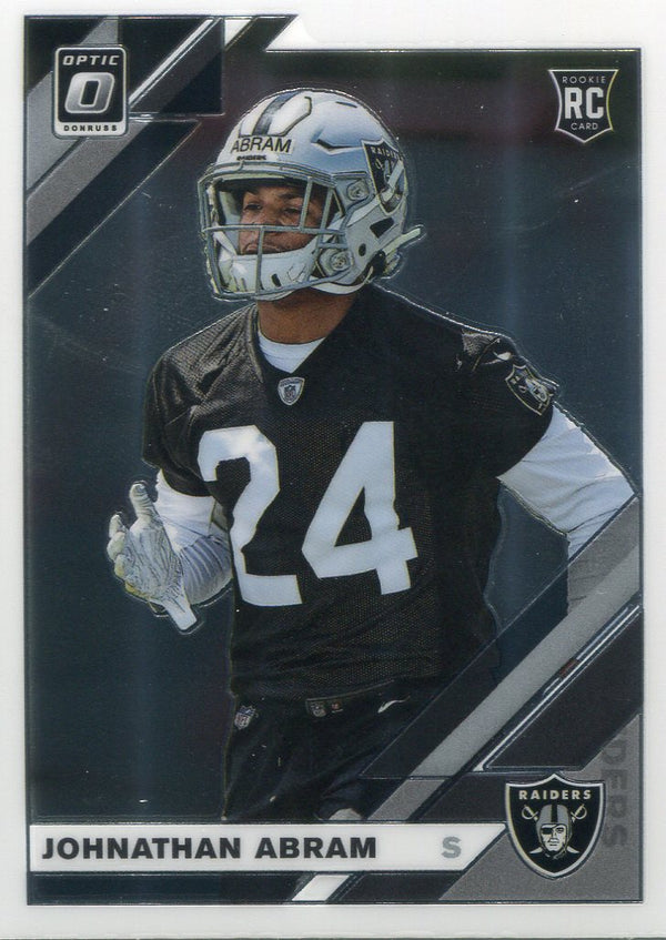 Johnathan Abram 2019 Donruss Optic Rookie Card