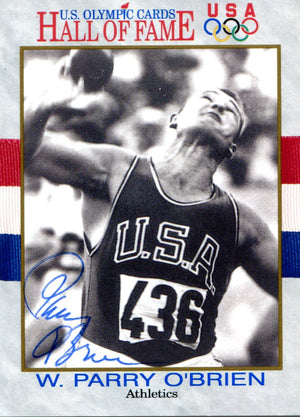William Perry O'Brien Autographed 1991 Impel Olympic HoF Card