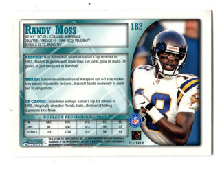 Randy Moss 1998 Bowman Chrome #182 RC