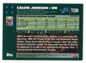 Calvin Johnson 2007 Topps Chrome #TC200 Refractor Card