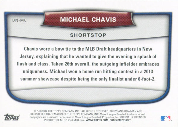 Michael Chavis 2014 Bowman Draft Rookie Card