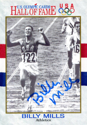 Billy Mills Autographed 1991 Impel Olympic HOF Card