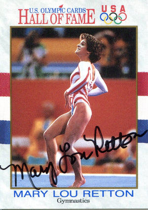 Mary Lou Retton Autographed 1991 Impel Olympic Hall of Fame Card