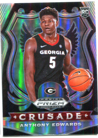 Anthony Edwards 2020 Panini Draft Picks Silver Crusade Card