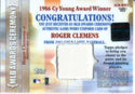 Roger Clemens 2003 Topps Gold Label Game Worn Jersey Card