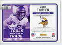 Adam Thielen 2021 Panini Absolute Tools of the Trade Jersey Card #TT08