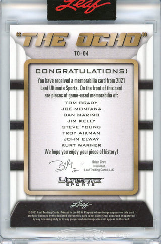 The Ocho 2021 Leaf Ultimate Sports Jersey Card #TO-04