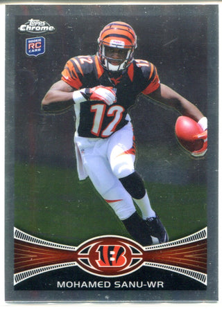 Mohamed Sanu 2012 Topps Chrome Rookie Refractor Card