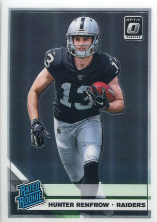 Hunter Renfrow 2019 Donruss Optic Rated Rookie Card