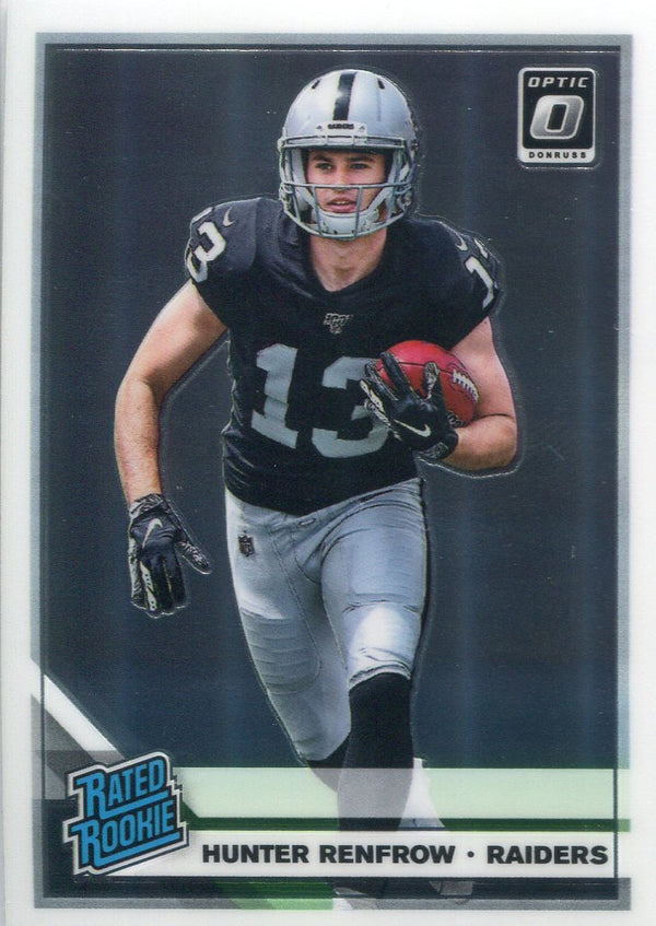Hunter Renfrow 2019 Donruss Optic Rated Rookie Card