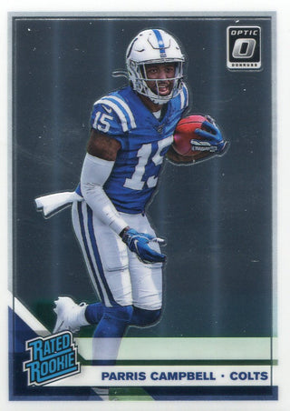 Parris Campbell 2019 Donruss Optic Rated Rookie Card