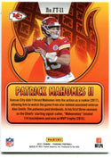 Patrick Mahomes 2021 Panini Phoenix Flamethrower #FT11 Card
