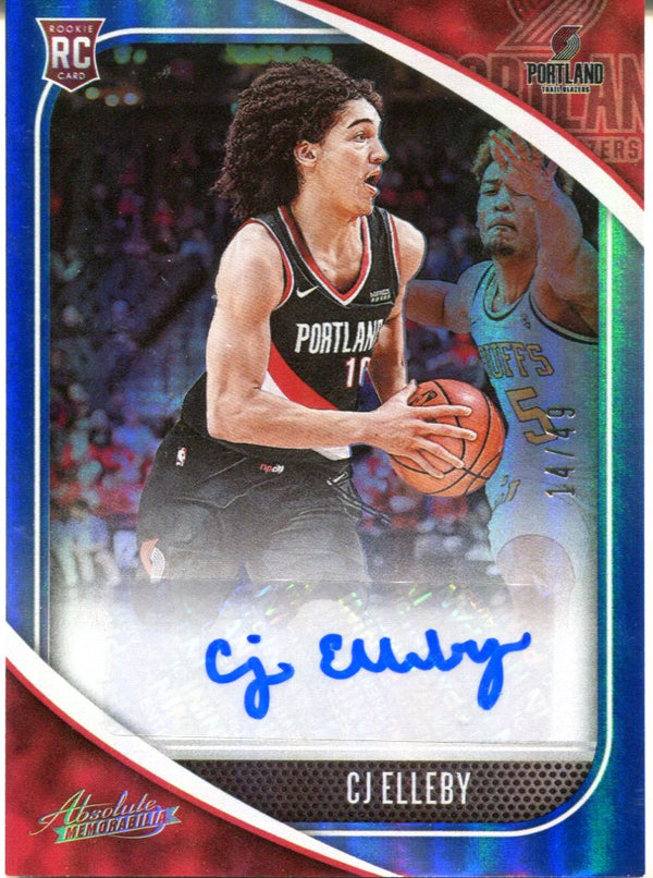 CJ Elleby 2021 Panini Absolute Autographed Rookie Card #14/49