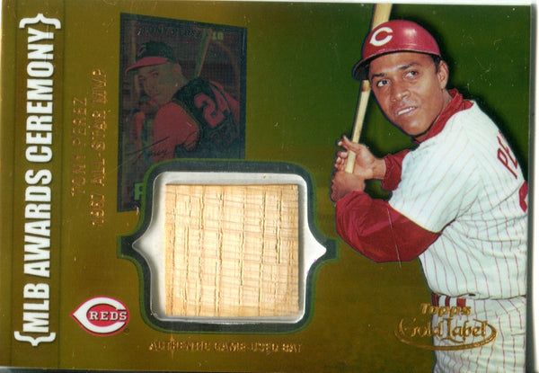 Tony Perez 2003 Topps Gold Label Game Used Bat Card